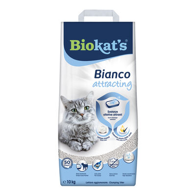 Biokat's Bianco attracting lettiera agglomerante 10 Kg