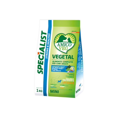 Amico Veg Specialist Vegetali Strong&Healthy Dog Adult Mini Piselli e Alghe 1kg