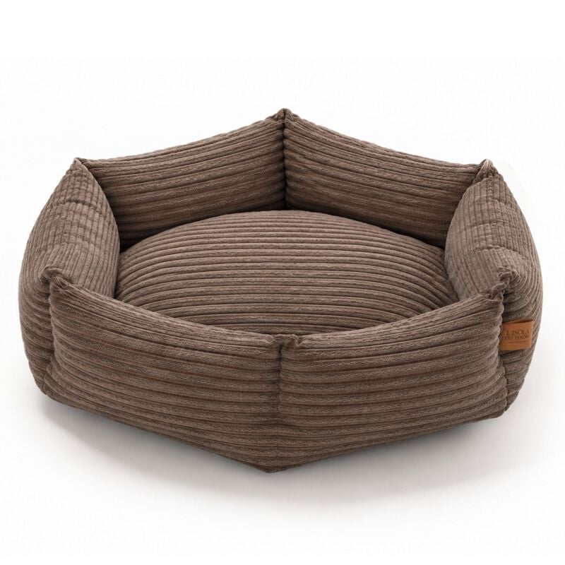 L'Isola dei Tesori Cuccia Soft Esagonale per cani e gatti 55x18 cm