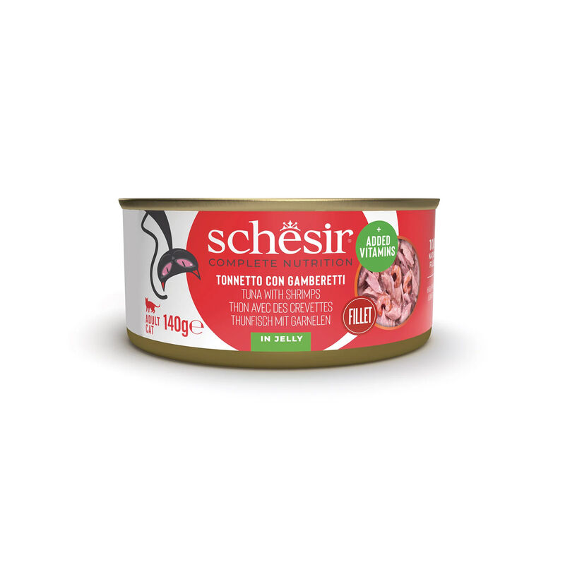 Schesir Cat Tonnetto con Gamberetti in gelatina 140 gr
