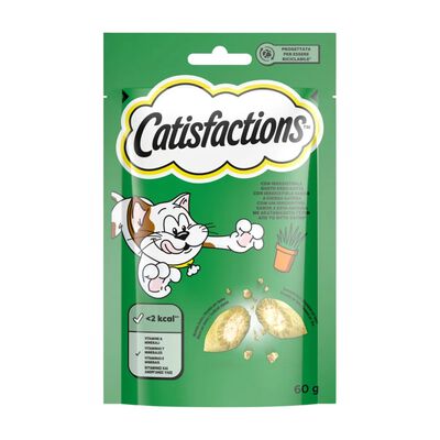 Catisfactions Snack per Gatto con Erba Gatta 60 gr