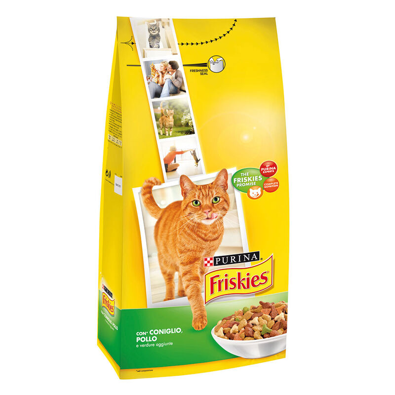 Friskies Cat Adult con mix di Coniglio e Pollo e con Verdure 2 kg