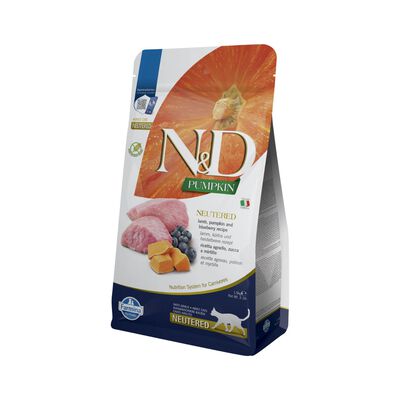 N&D Farmina Pumpkin Neutered Cat Agnello e Mirtillo 300 gr