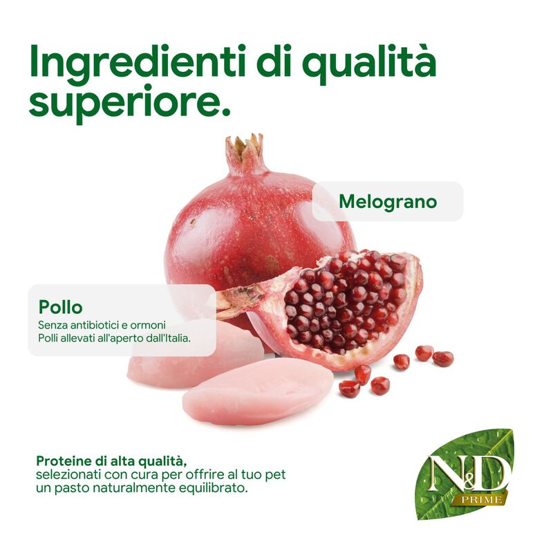 N&D Farmina Prime Puppy Medium & Maxi Pollo & Melograno 12 kg