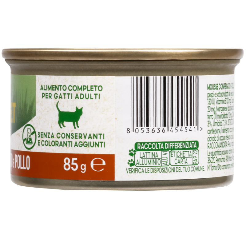 Naturalpet Cat Adult Mousse Fegato e Pollo 85gr