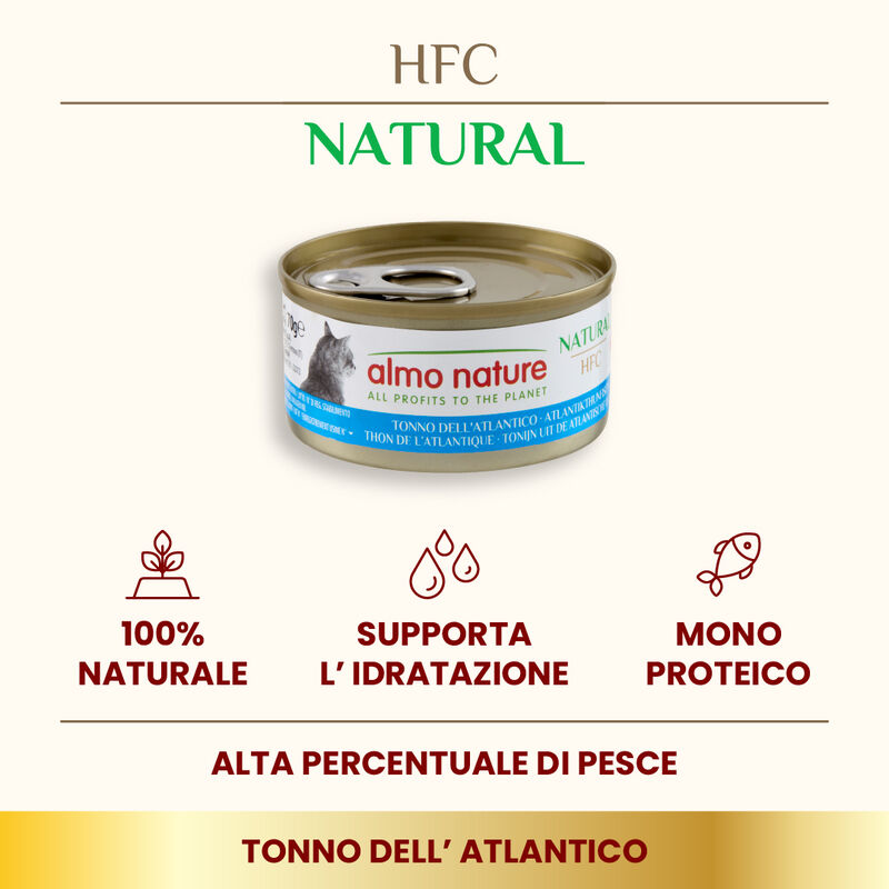 Almo Nature HFC Natural Cat Tonno dell'Atlantico 70 gr