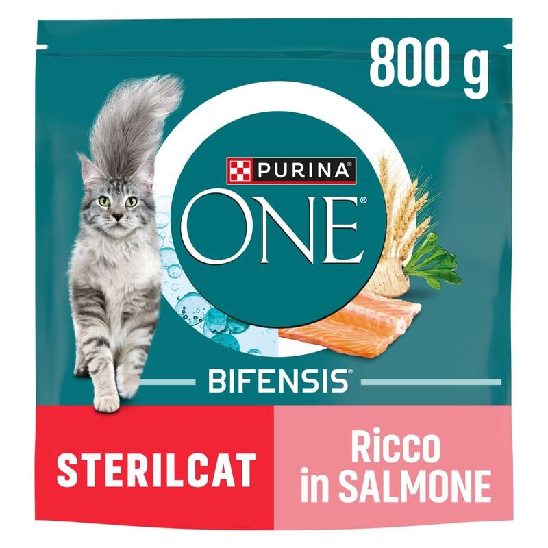 Purina One Bifensis Cat Sterilised Salmone e Frumento 800 gr