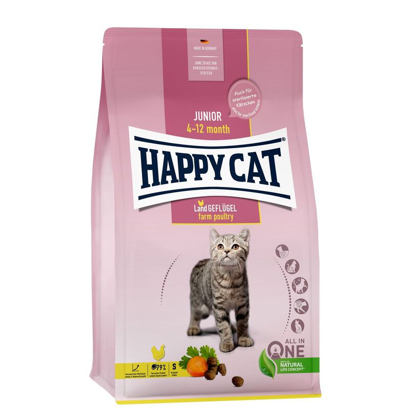 Happy Cat Young Junior Pollame 1,3 kg