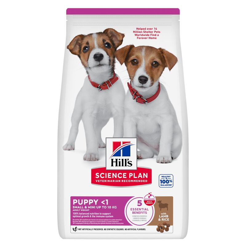 Hill's Science Plan Puppy Small & Mini con Agnello e Riso 1,5 kg