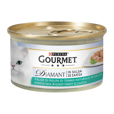 Gourmet Diamant Cat Adult Falde di Polpa di Tonno Naturale in Salsa 85 gr