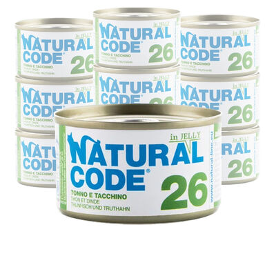Natural Code Cat Adult Tonno e Tacchino in Jelly 85 gr n.26