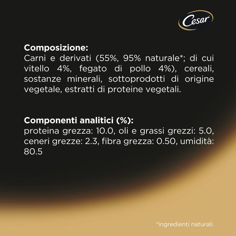 Cesar Dog Ricette Classiche Vitello e Pollo 150 gr