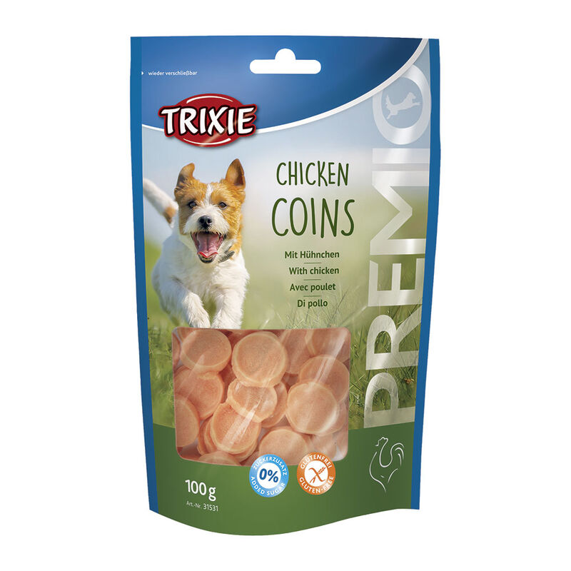 Trixie snack premio chicken coins 100 gr