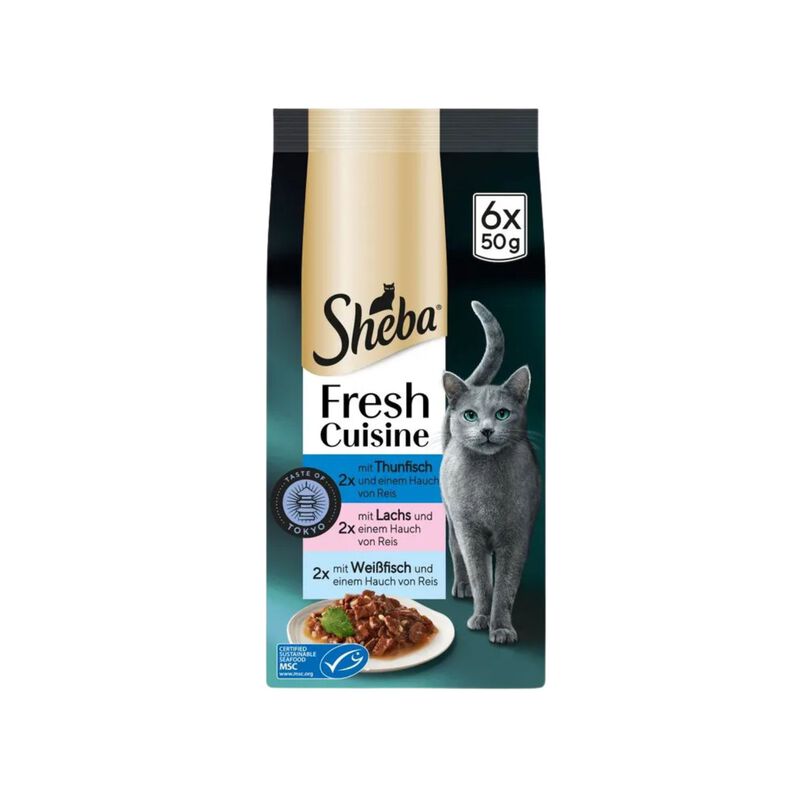 Sheba Cat Adult D&eacute;lice du Jour Taste of Tokyo 6 pz x 50 gr