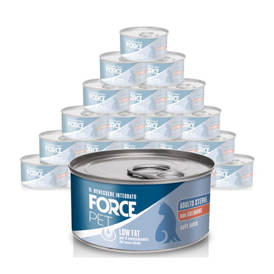 Forcepet Cat Adult Steril Low Fat soft pat&egrave; con salmone 85gr