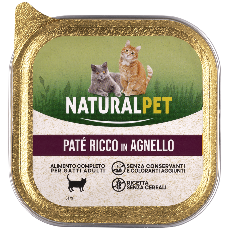 Nauralpet Cat Paté ricco in Agnello 100 gr