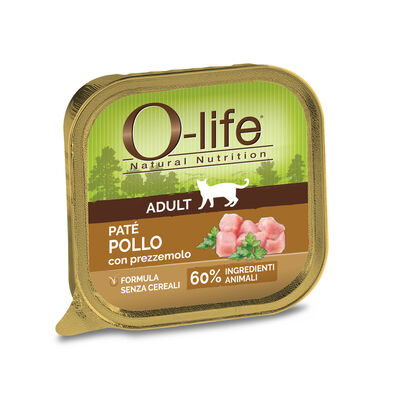 O-life Cat Adult Patè di Pollo con Prezzemolo 85 gr - Scad Ottobre 25