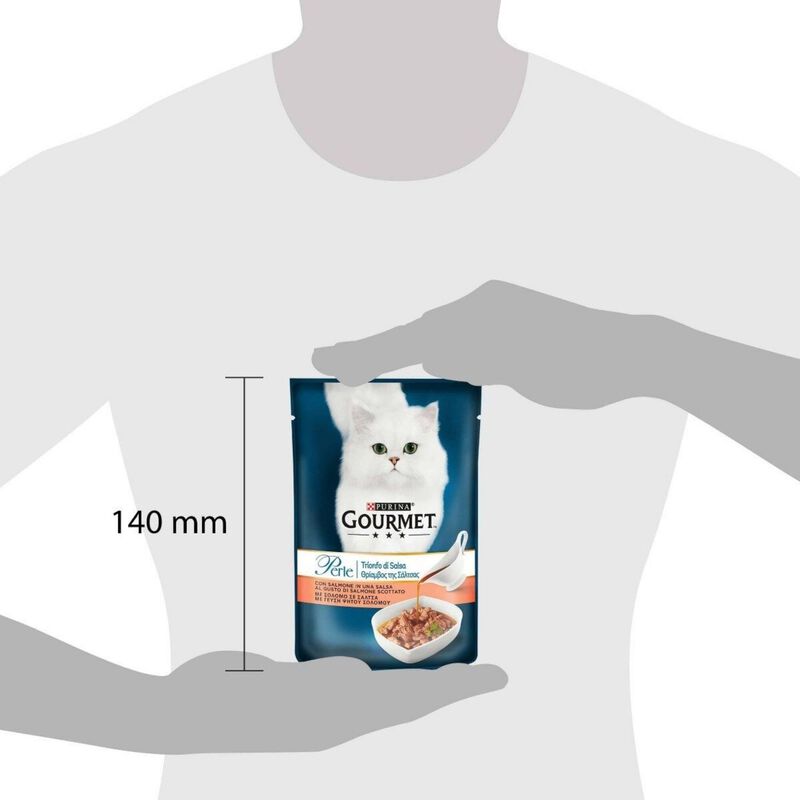 Gourmet Perle Cat Adult Trionfo di Salsa con Salmone 85 gr