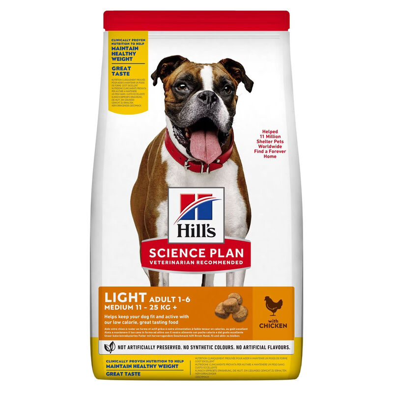 Hill's Science Plan Dog Adult Medium Light con Pollo 14 kg