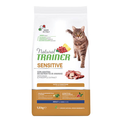 Natural Trainer Sensitive Cat Monoproteico Anatra 1,5 Kg