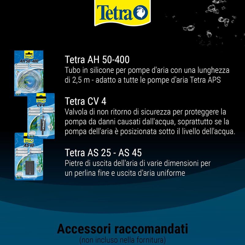 Tetra Aeratore APS Air Pump 50 Nero