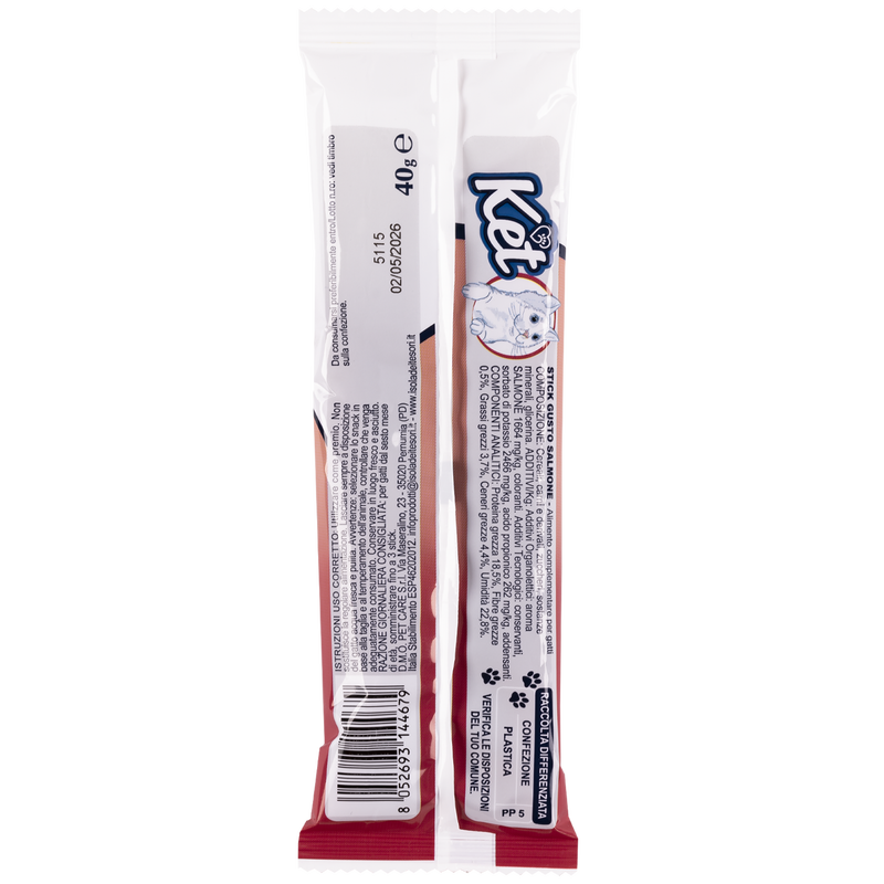 Ket Snack Stick Salmone 40gr