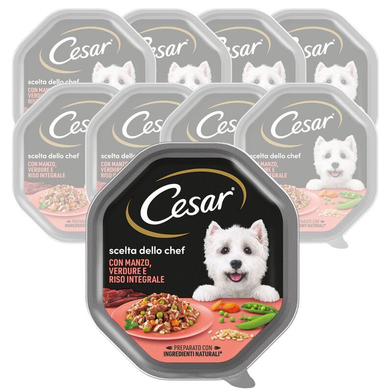 Cesar Dog Scelta dello Chef con Manzo Riso e Verdure 150 gr