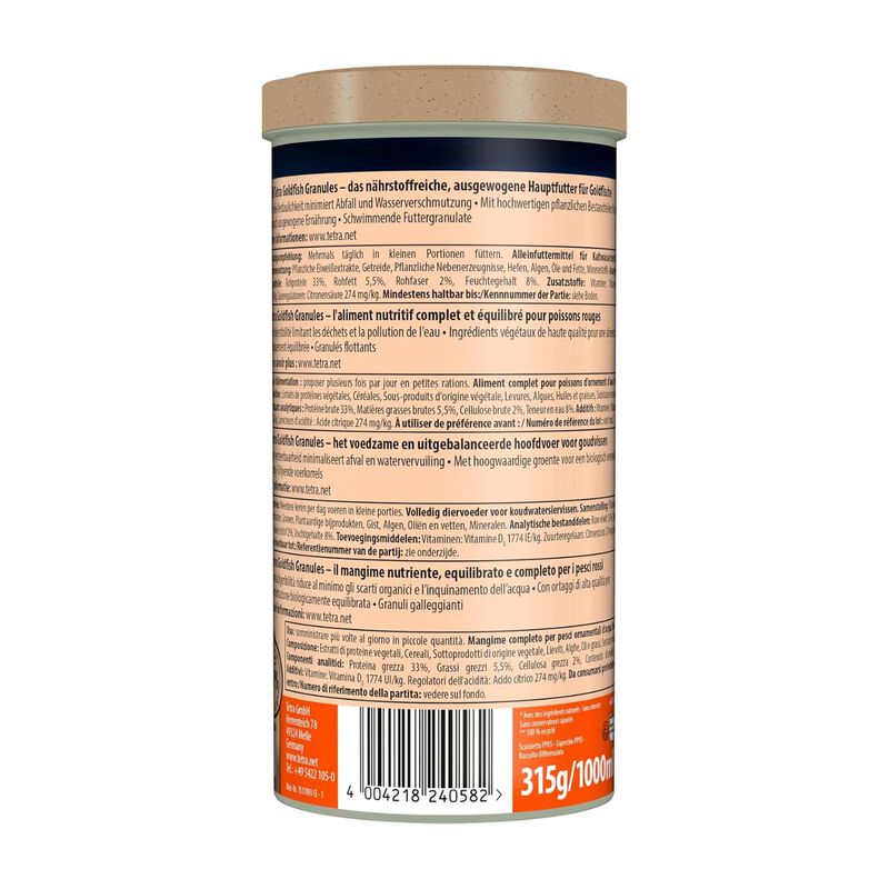 Tetra GoldFish Granules 1 lt