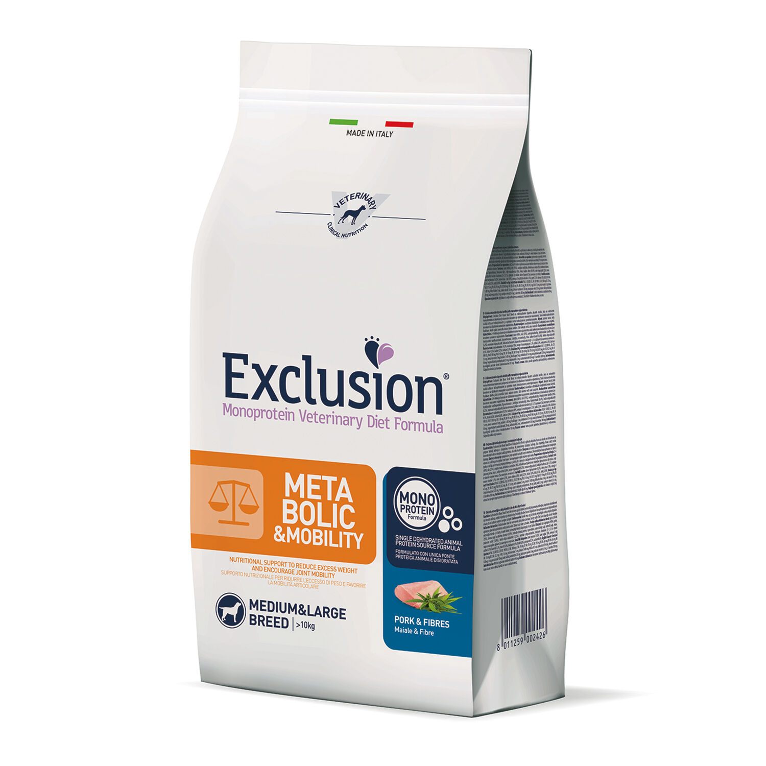 Exclusion Mobility Hundefutter – Medium/Large, 12 Kg, Mit Schwein & Reis, Zur Gelenkunterstützung Bei Arthrose