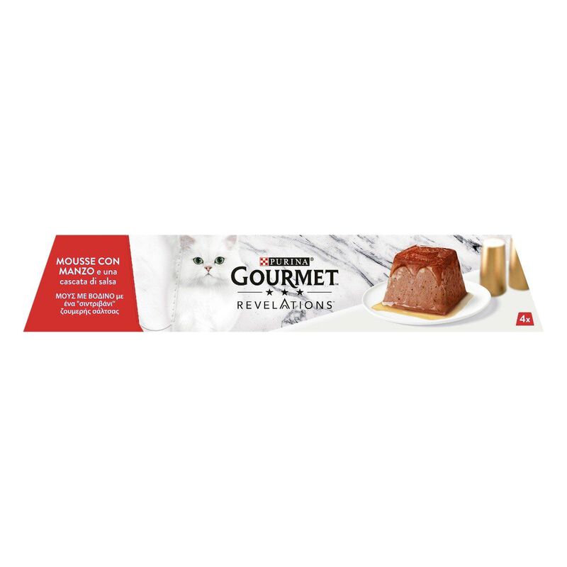Gourmet Revelations Cat Manzo in mousse 4 pz x57 gr