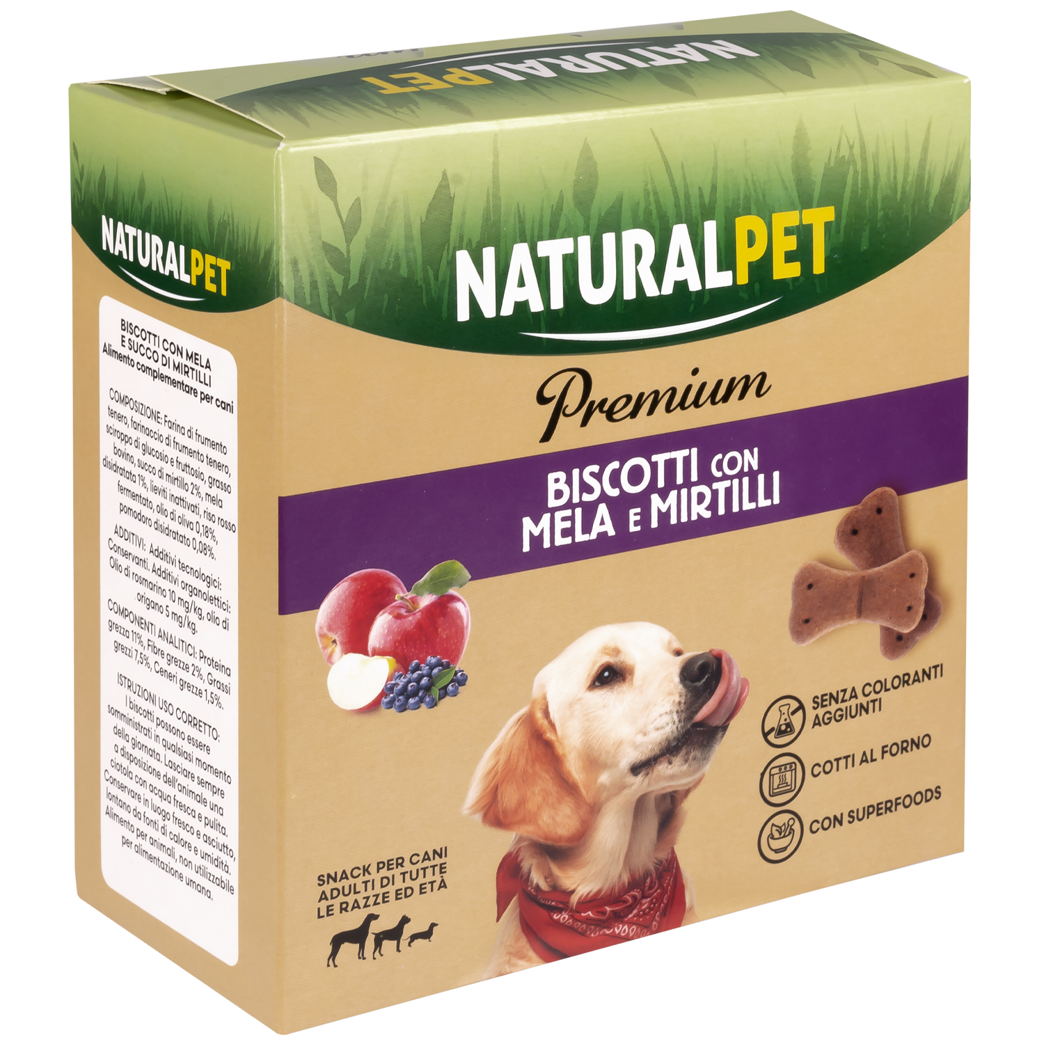 Naturalpet biscotti premium per cani