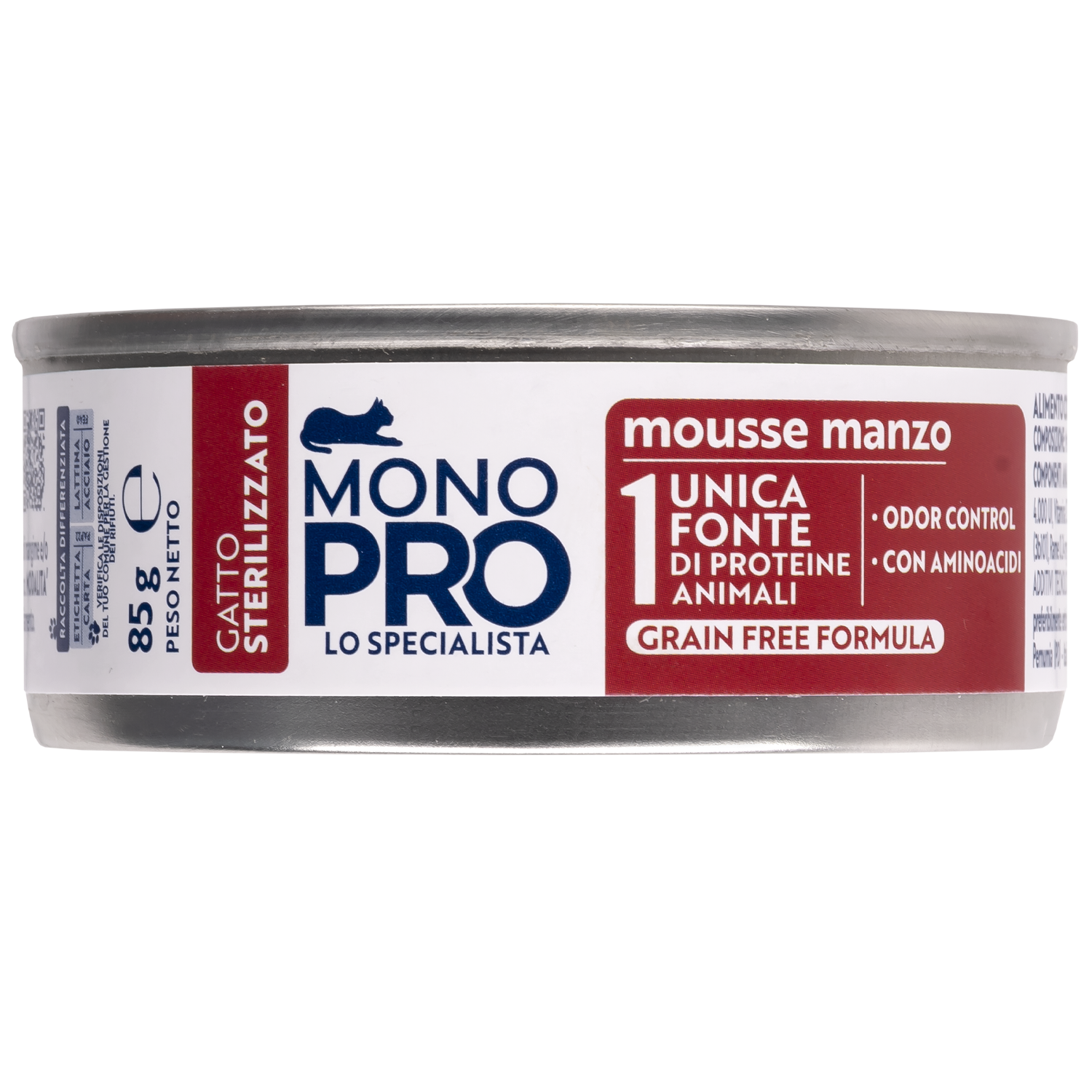 Monopro gatto steril mousse manzo