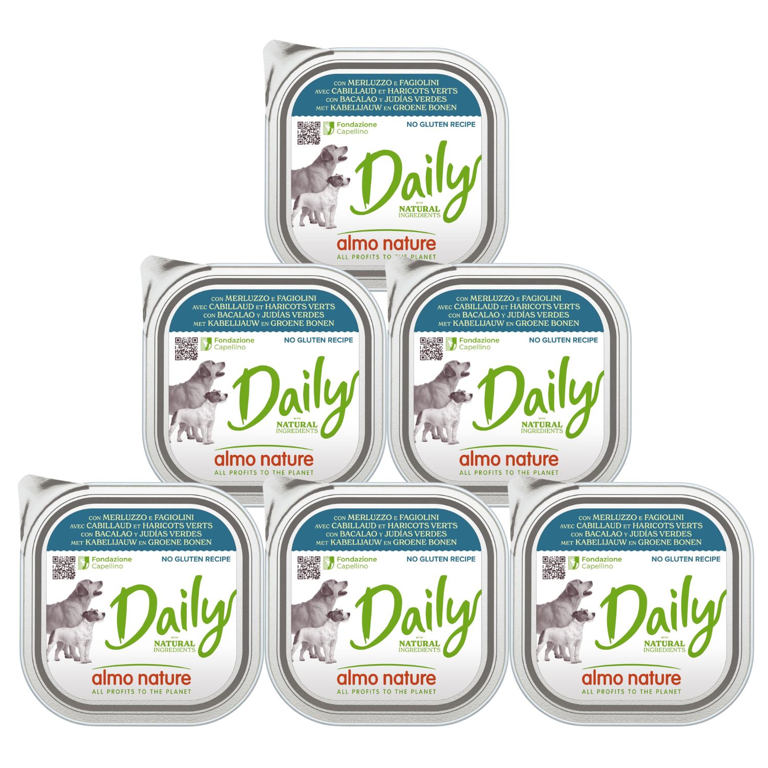 ALMO NATURE Daily Menu Merluzzo e Fagiolini - Alimento umido per cani adulti 300 gr - Immagine 2