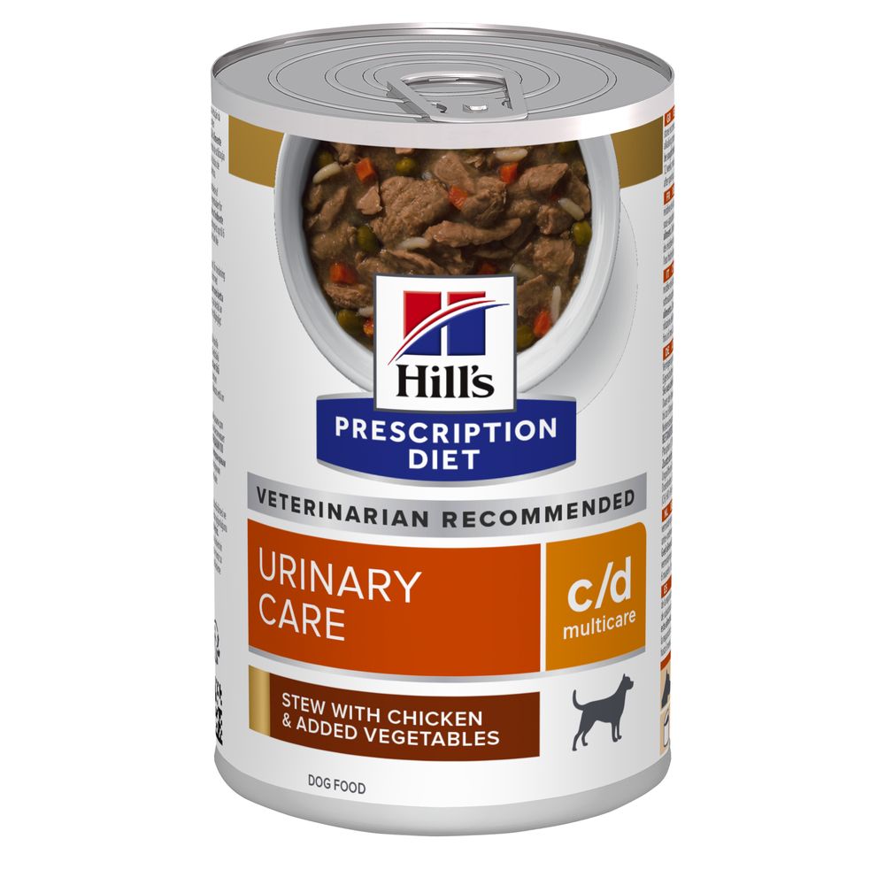 Hill's Prescription Diet Dog c/d Multicare Urinary Care spezzatino con pollo e verdure 354 gr img 2