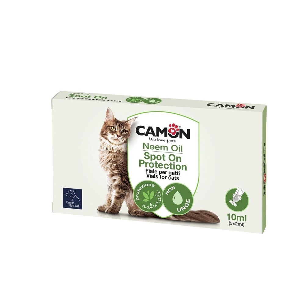 Camon Spot-On per gatti all'Olio di Neem 5 pz