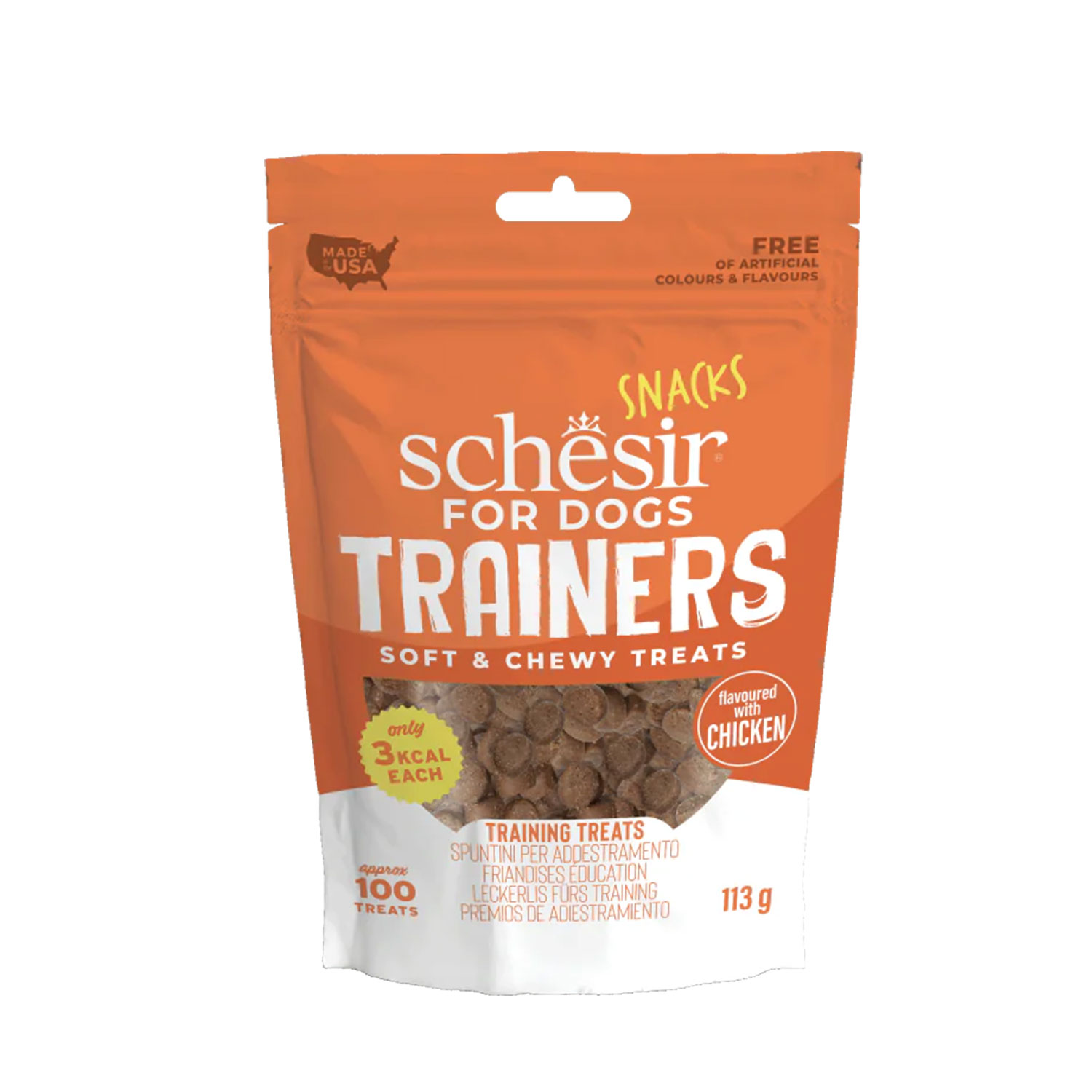 Schesir Dog Adult Snacks Trainers al Pollo 113gr
