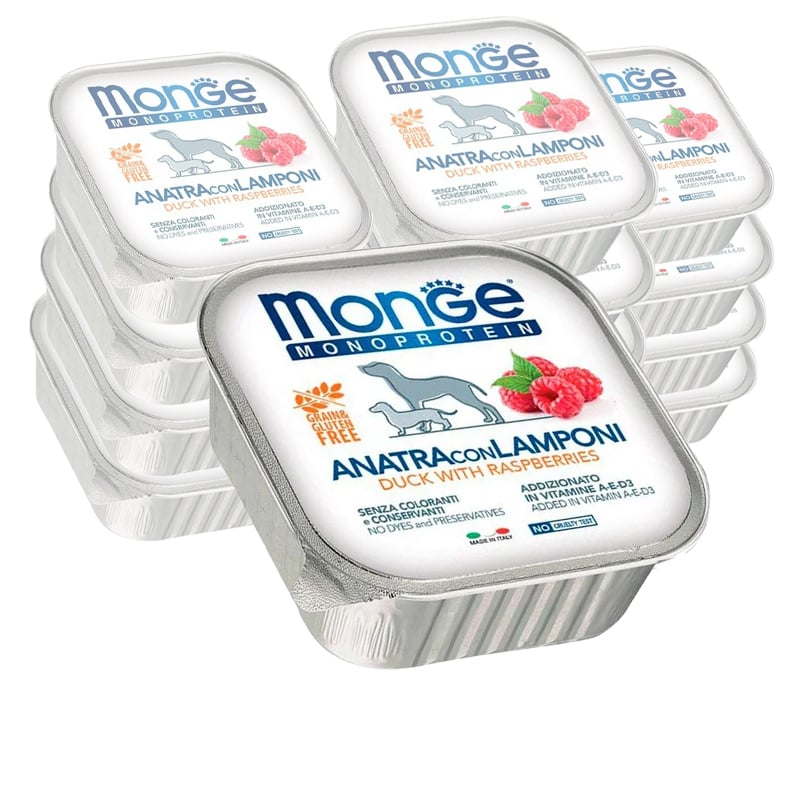 Monge Monoprotein Dog Adult Paté Anatra con Lamponi 150 gr