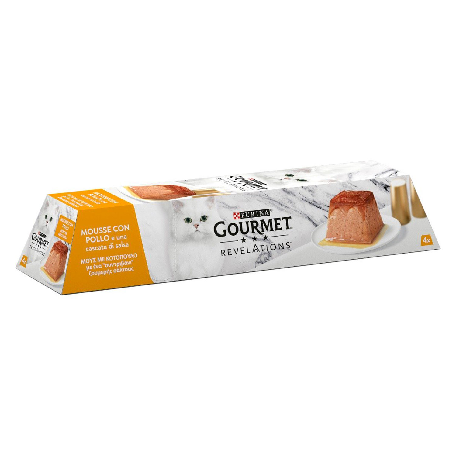 Gourmet Revelation Cat Mousse con Pollo 4x57 gr