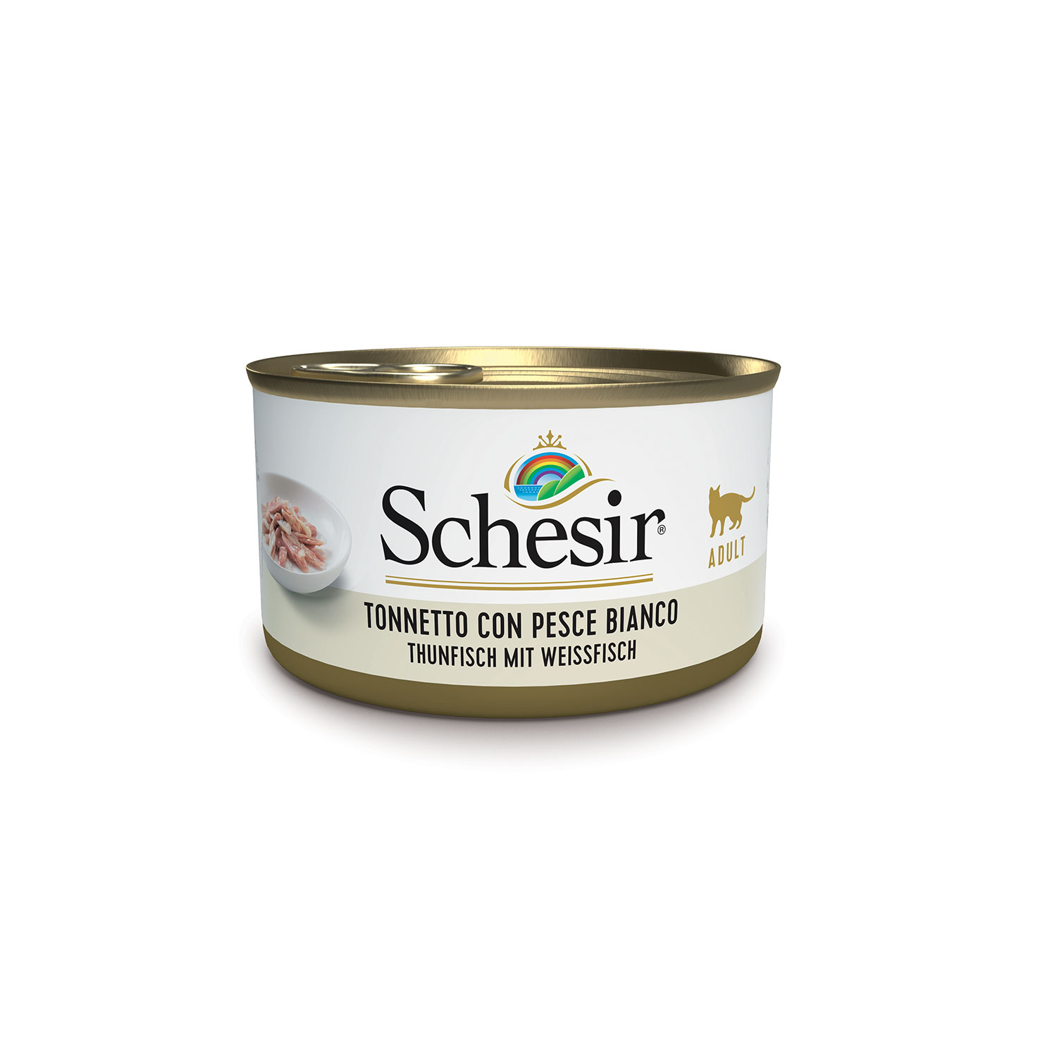 Schesir Cat Tonnetto con Pesce Bianco 85 gr