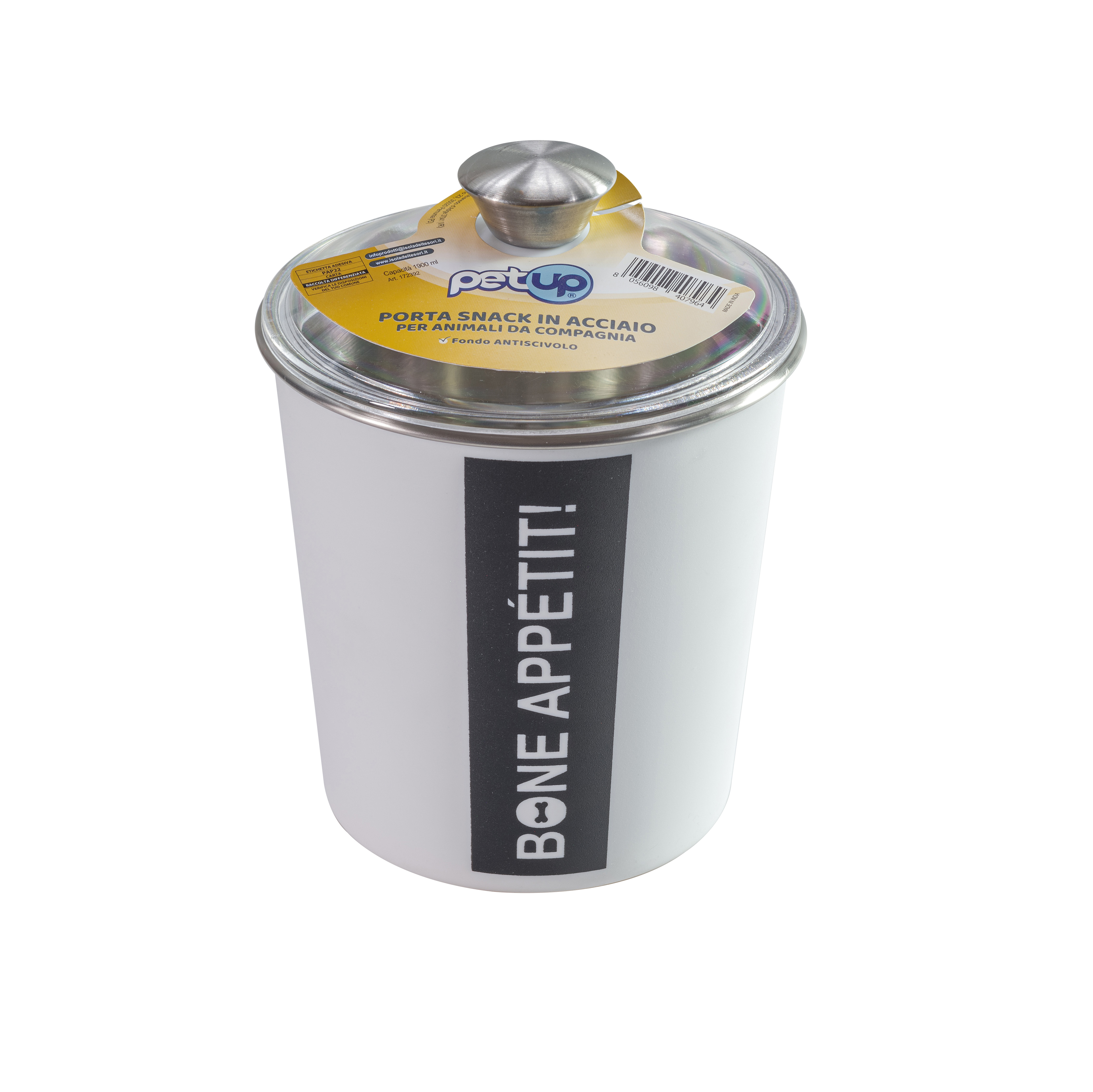 Petup Porta snack in acciaio 1200 ml