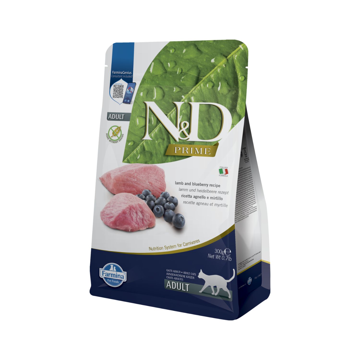 N&D Adult Farmina Gatto N&D Prime Adulto Agnello & Mirtillo 300 Gr - Immagine 3