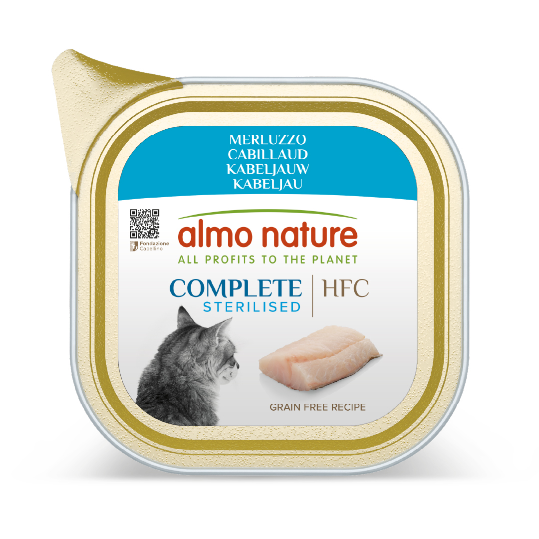 Almo Nature HFC Complete Cat Adult Sterilised Merluzzo 85gr