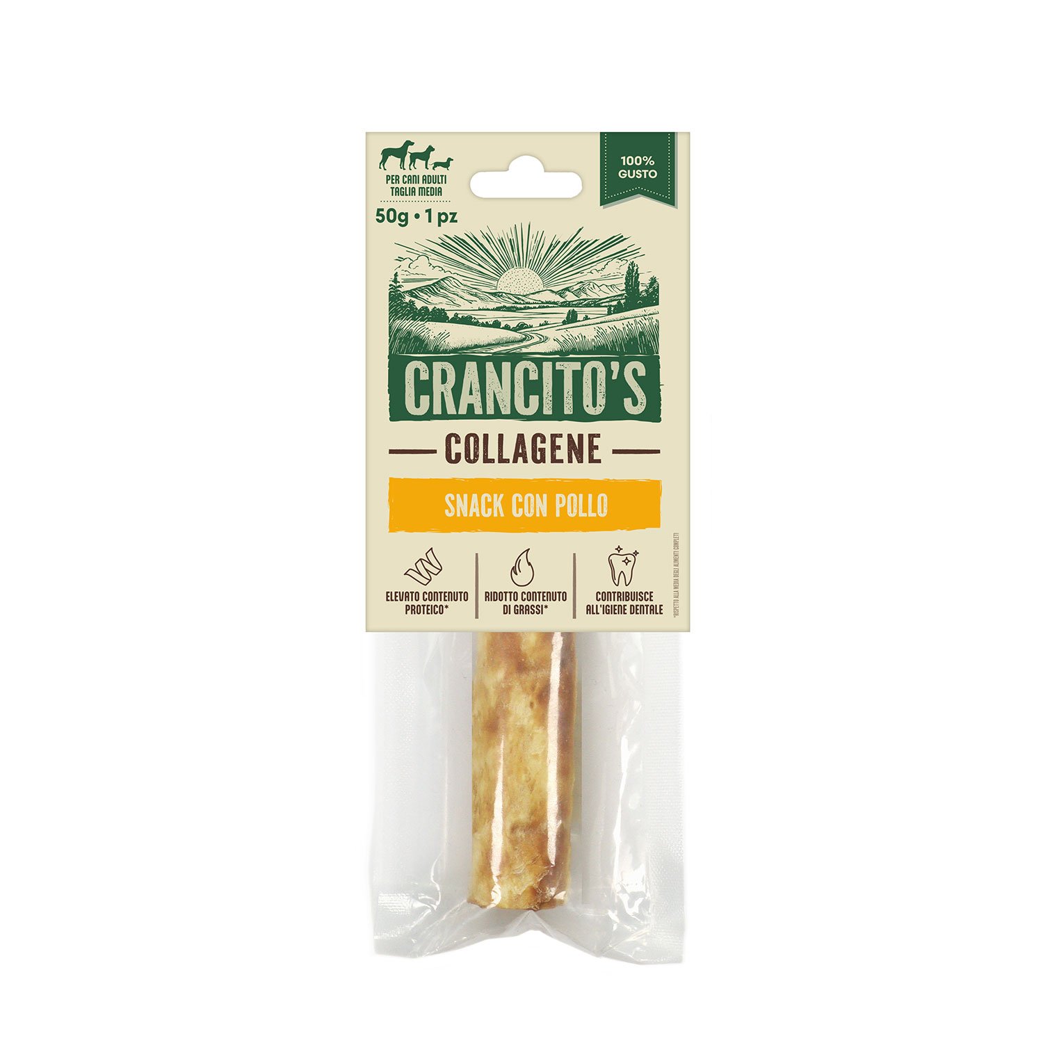 Crancito's Collagene Dog Snack Stick con pollo 50gr 1pz