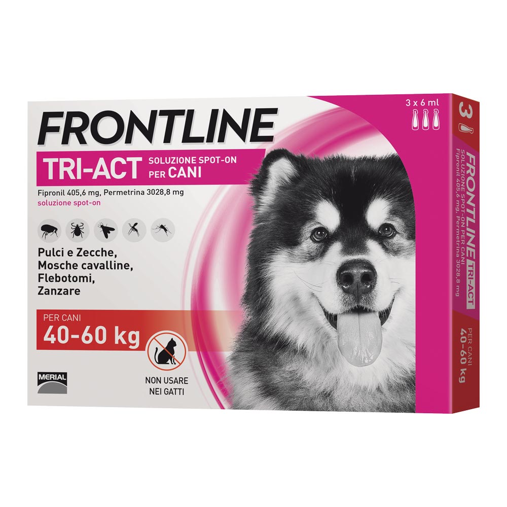 Frontline Tri-act antiparassitario cani 40-60 kg - 3 pipette img