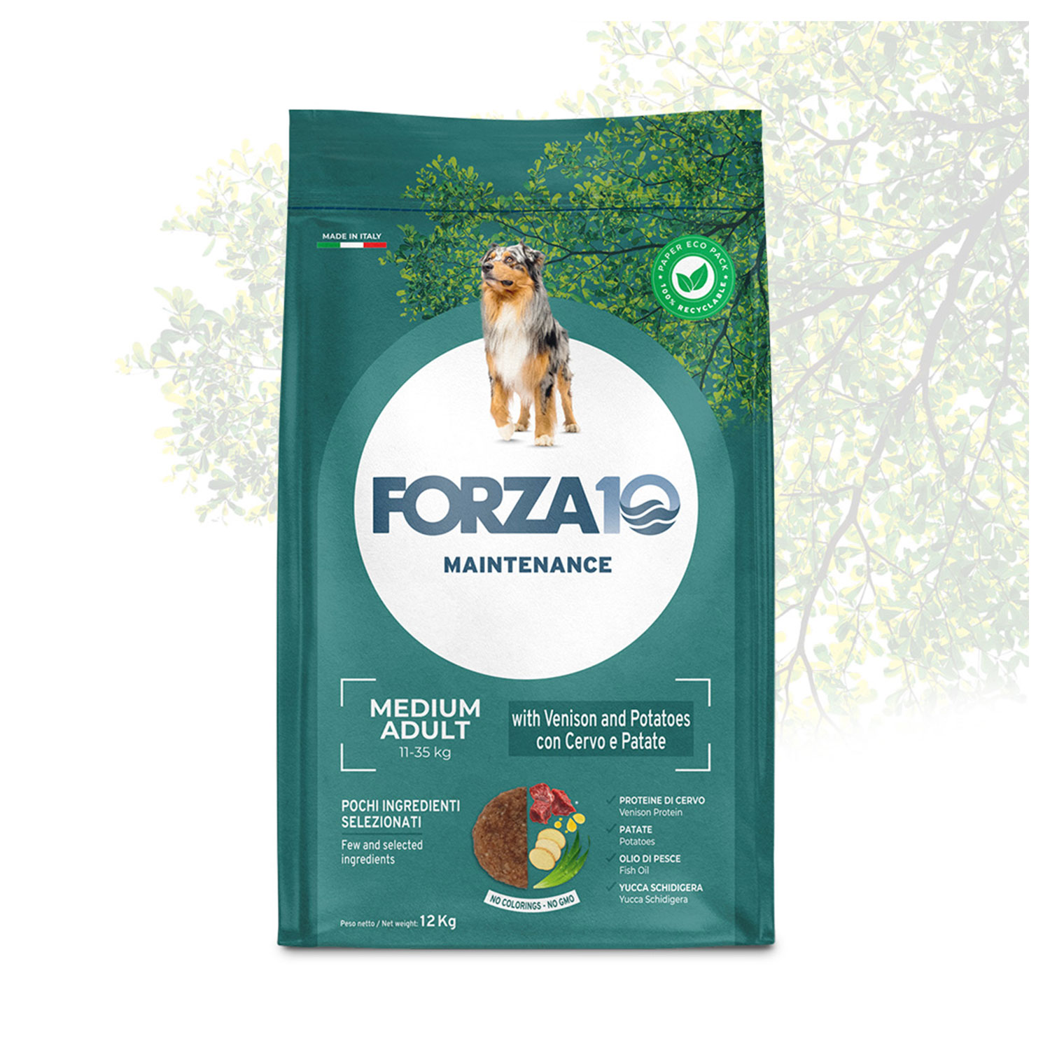 Forza10 Dog Medium Adult Cervo e Patate 2 kg