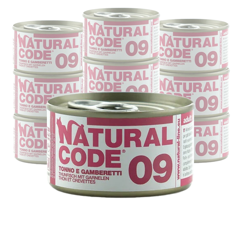Natural Code Cat Tonno e Gamberetti lattina 85g n.09 img