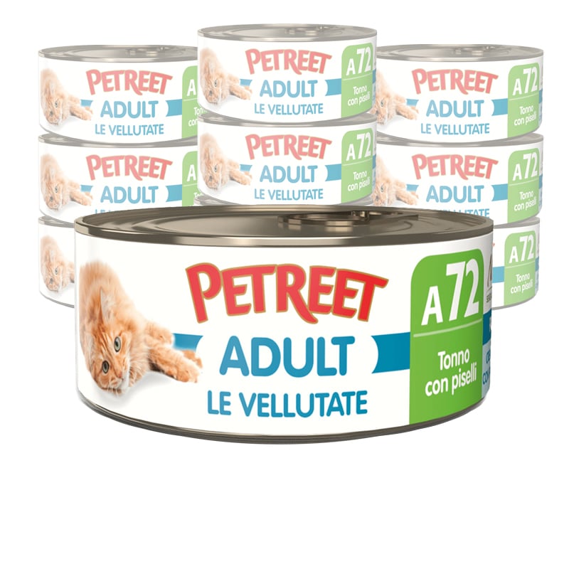 Petreet Cat Vellutate Tonno con piselli 70 gr A72