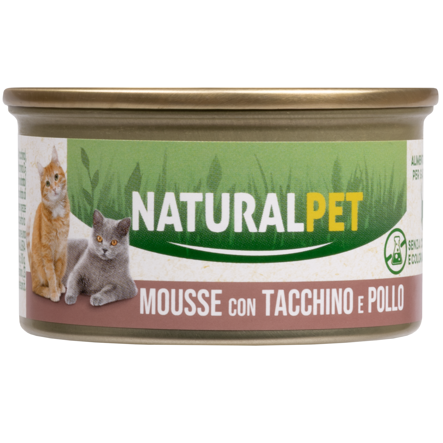 Naturalpet Cat Adult Mousse Tacchino e Pollo 85gr