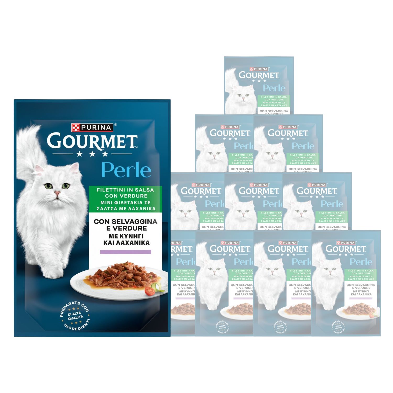 Gourmet Perle Cat Adult Filettini in Salsa con Selvaggina e Verdure 85 gr img