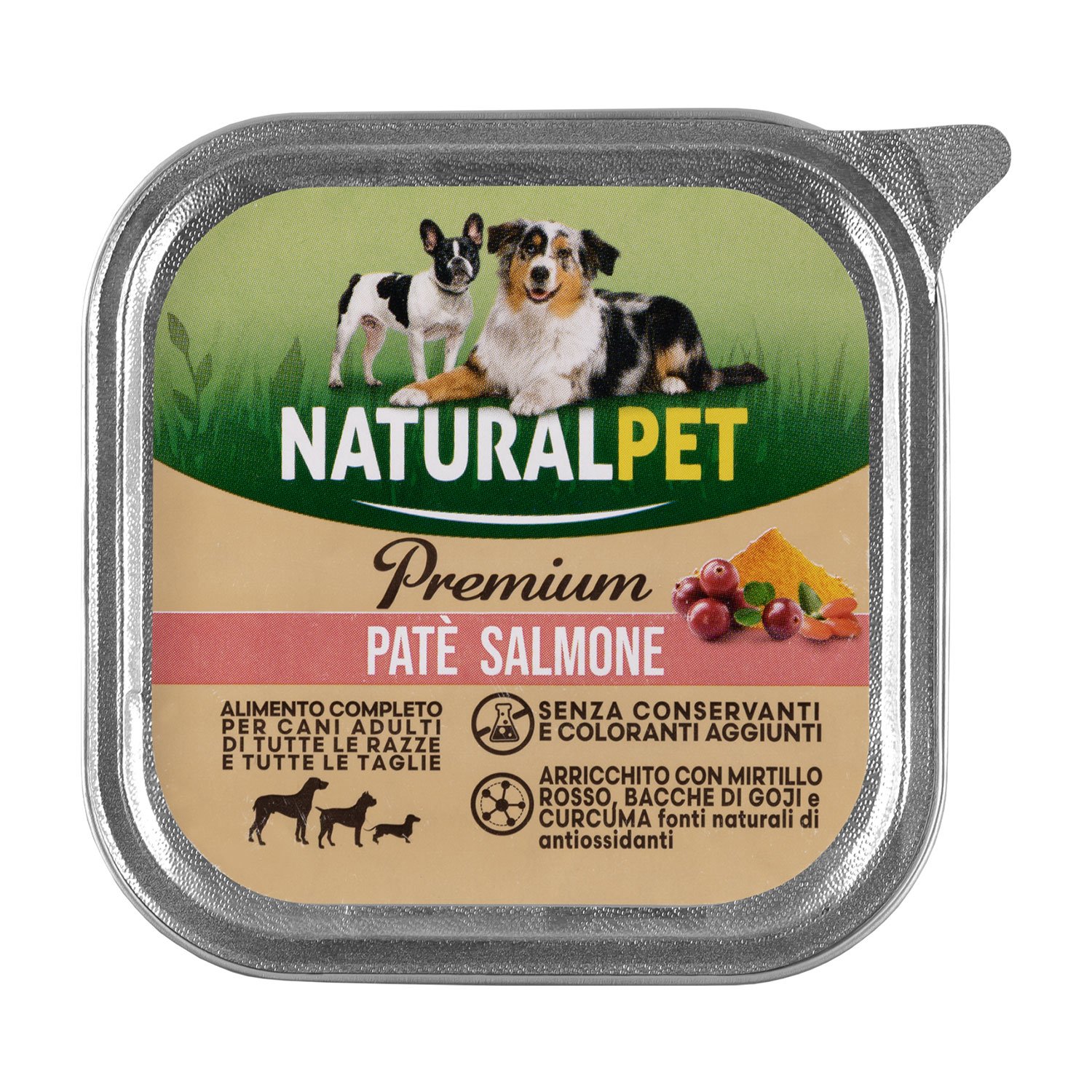 Naturalpet Premium Dog Adult All breeds Paté Salmone 150gr